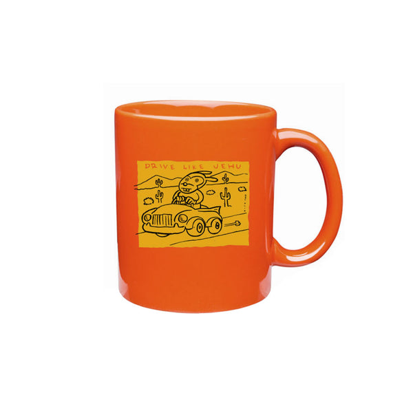 Drive Like Jehu Orange Mug